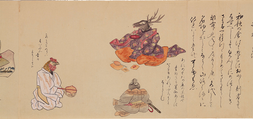 十二類絵巻 江戸末期写 巻子本1軸