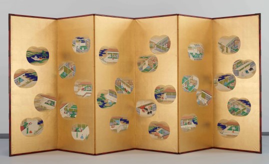 源氏物語絵屏風